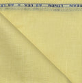 Butter YEllow 100% Pure Linen 60 lea x 60 Lea Shirting Unstiched Fabric NN-3-60 LEA