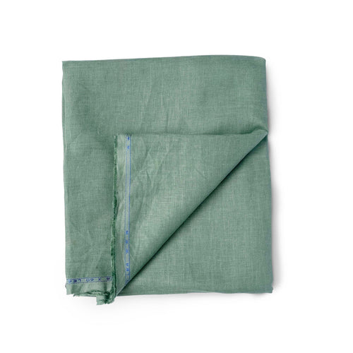 Mint Green Pure Linen Shirting Fabric – 60 Lea